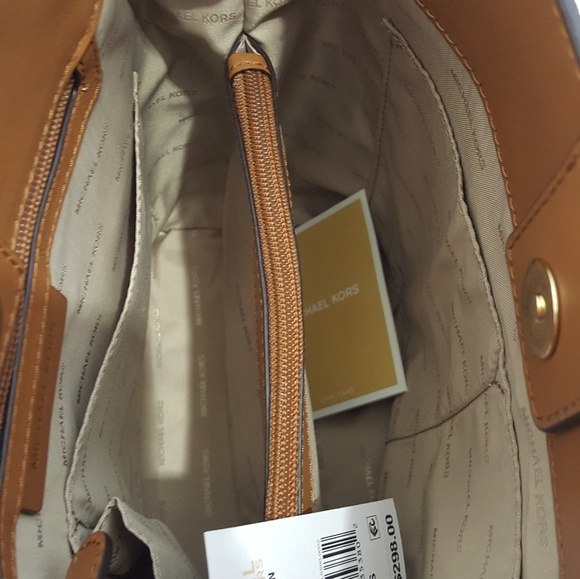 Michael Kors Jet Set Gold Chain BROWN $298Tote - Picture 3 of 8